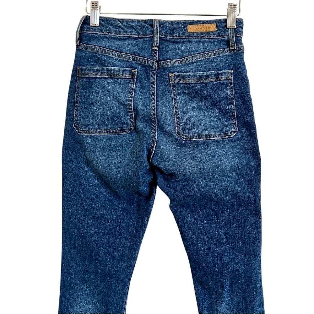Sanctuary Retro Denim Button Fly Demi Bootcut Jeans Blue Size 25